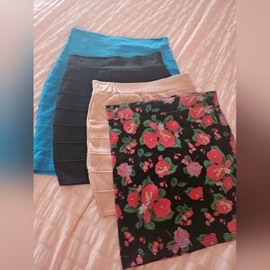 4 short skirts